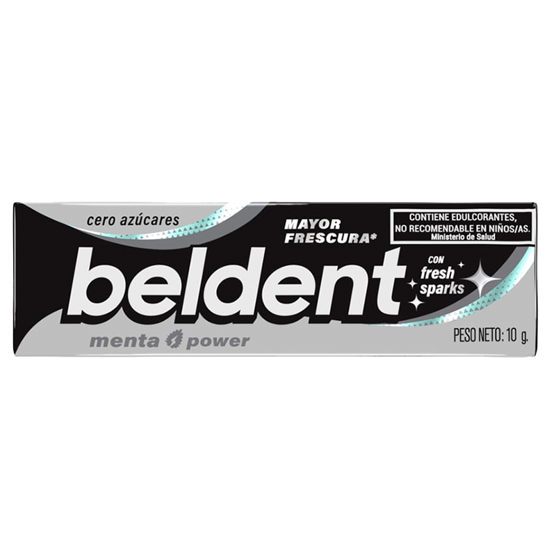 CHICLE BELDENT MENTA FUERTE 10 Grs