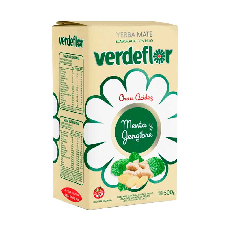 YERBA VERDEFLOR MTA/JENGIBRE 500 Grs