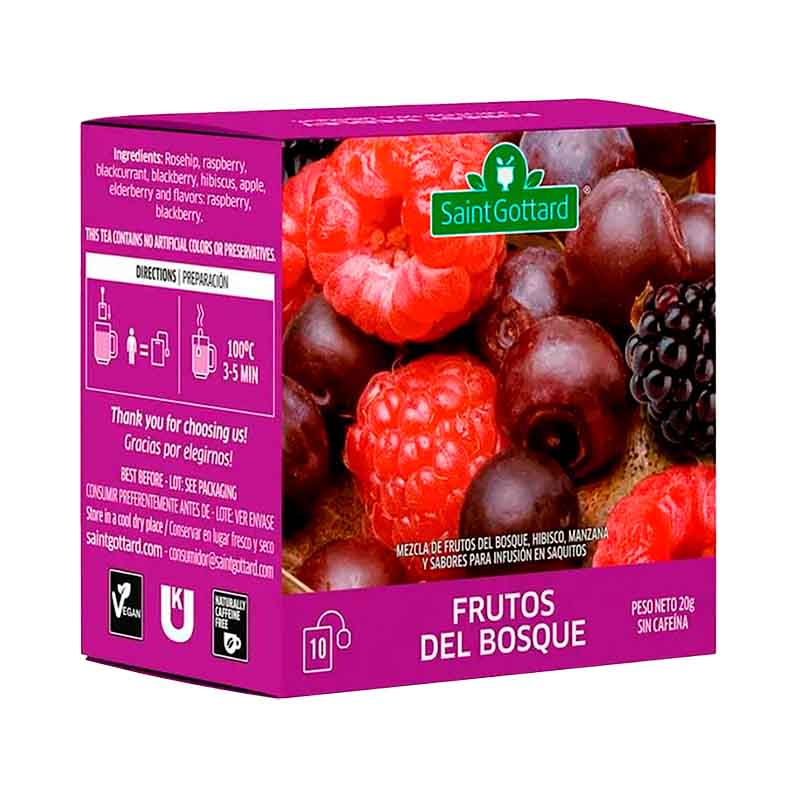 TE S.GOTTARD FRUTOS DEL BOSQUE 10 Un.