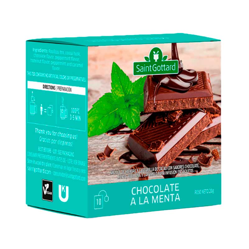 TE S.GOTTARD CHOCOLATE MENTA 10 Un.