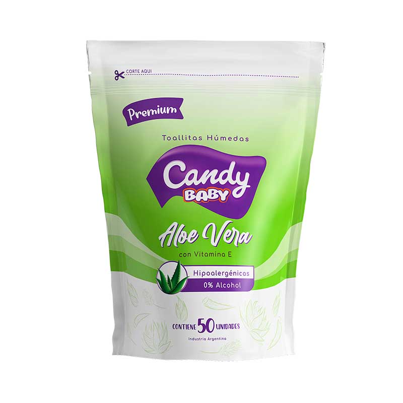 T.HUMEDAS CANDY BABY ALOE VERA PREMIUM 50 Un.