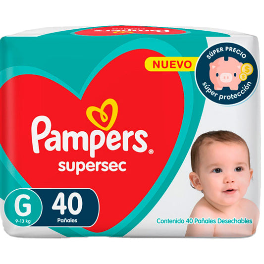 PA�AL PAMPERS SUPERSEC G HIP 40 Un.