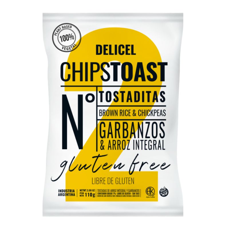 CHIPTOAST DELICEL GARBANZO 110 Grs