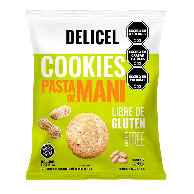 GALLETITA DELICEL PASTA DE MANI 200 Grs
