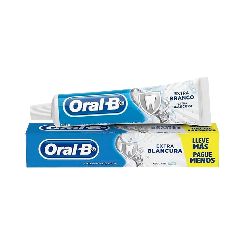 PASTA DENTAL ORAL B EXTRA BLANCO 180 Grs