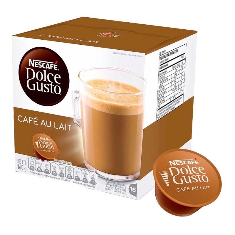 CAPSULA DCE GUSTO CAFE/LECHE 160 Grs