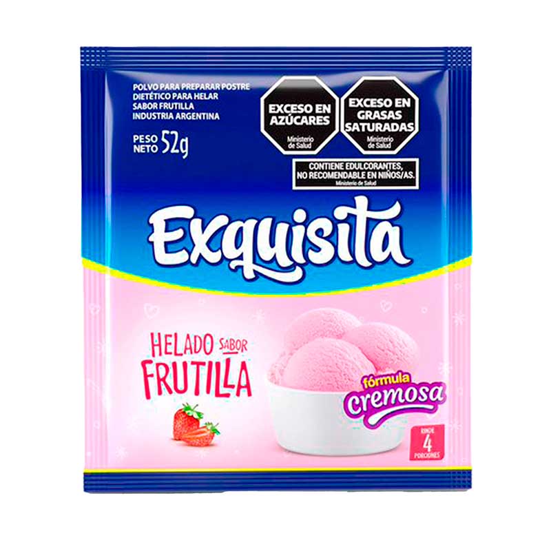 HELADO EXQUISITA FRUTILLA 52 Grs