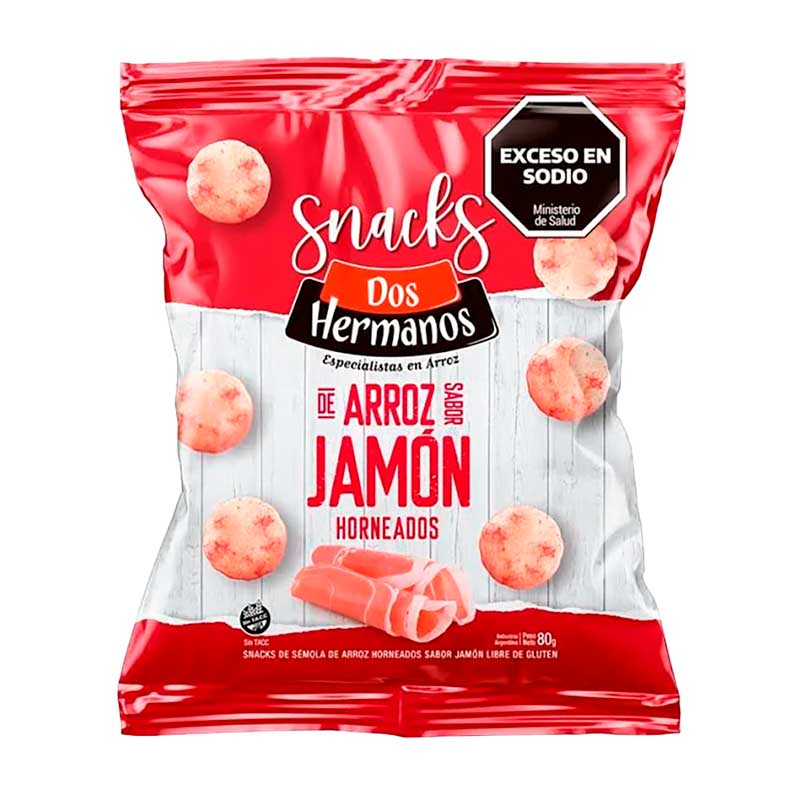 SNACK ARROZ DOS HERMANOS Jamon 80 Grs