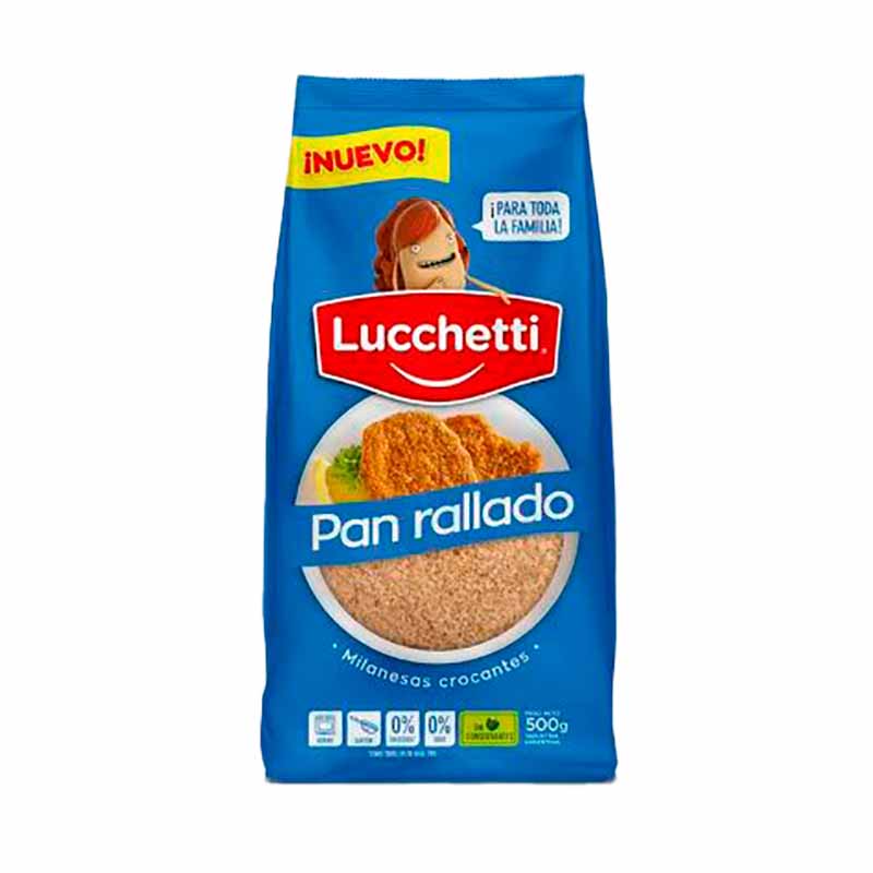 PAN RALLADO LUCCHETTI 500 Grs