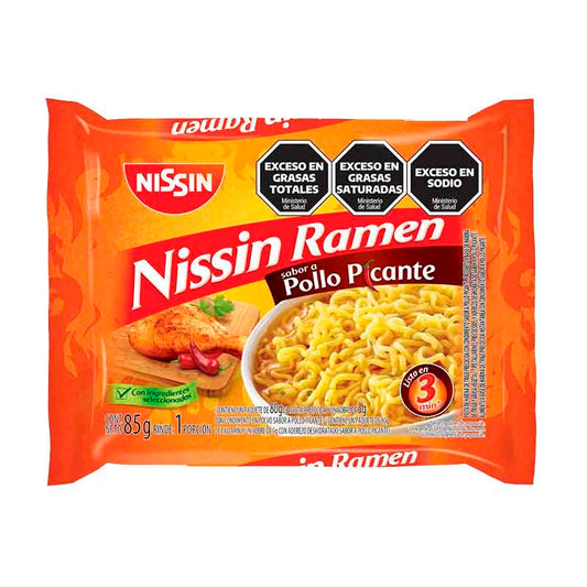 SOPA RAMEN NISSIN POLLO PICANTE 85 Grs