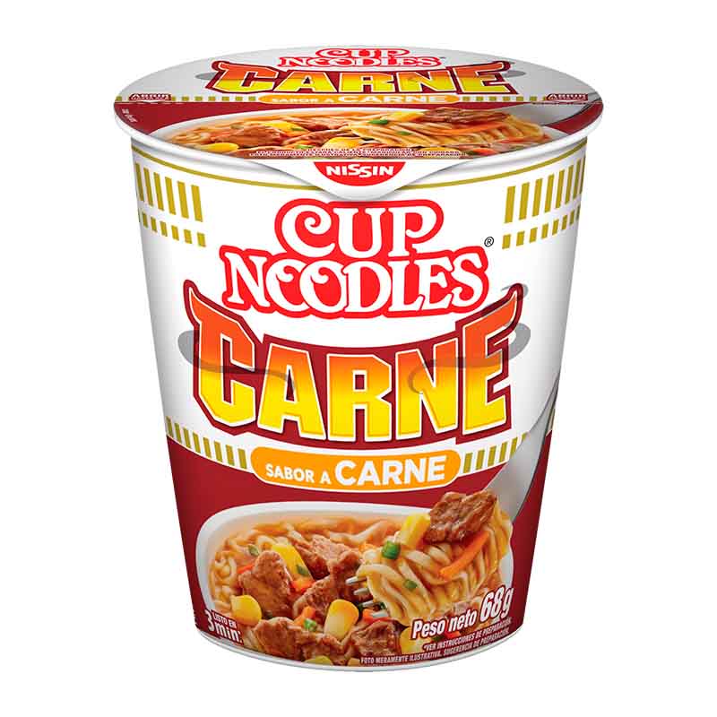 SOPA LISTA CUP NOODLES CARNE 69 Grs