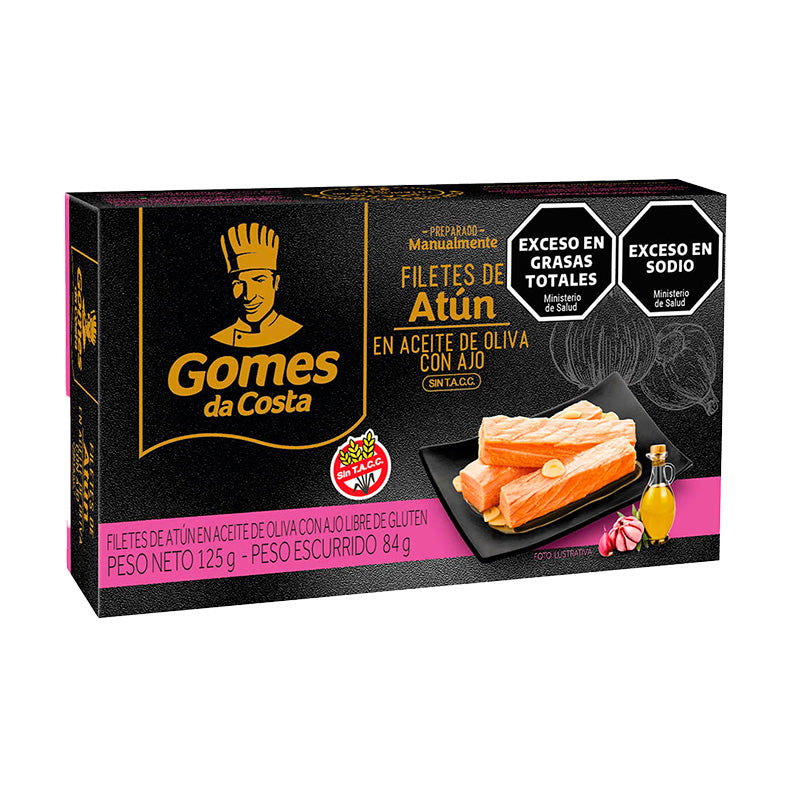 FILET ATUN GDC C/OLIVA Y AJO 125 Grs