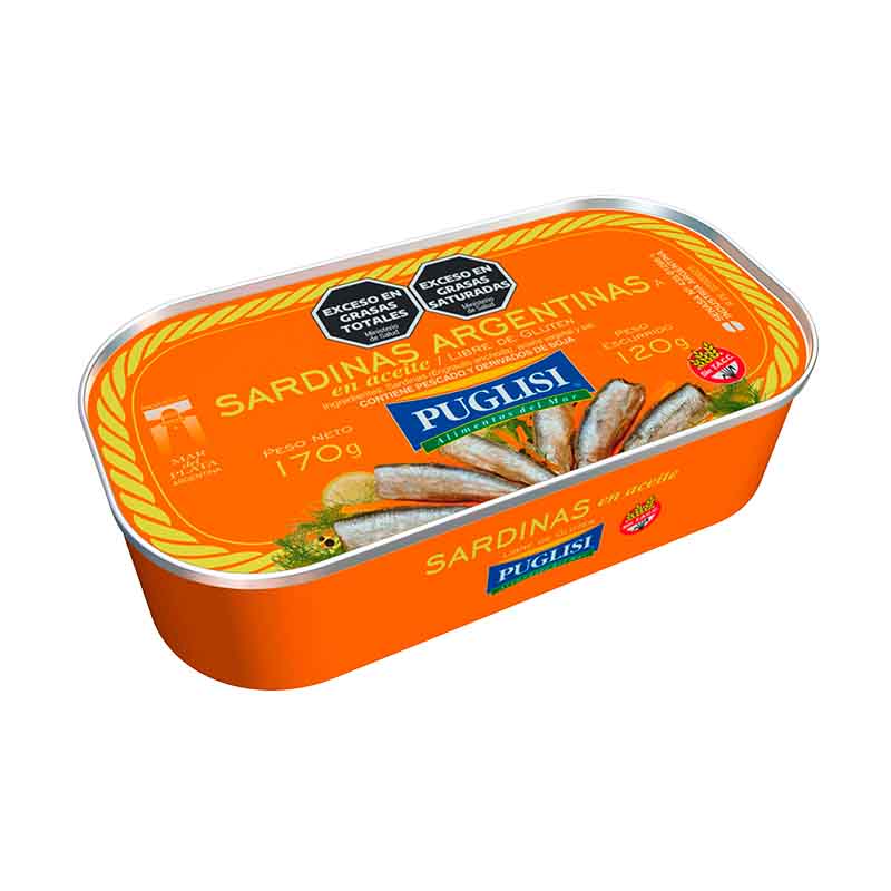 SARDINA PUGLISI ACEITE 170 Grs