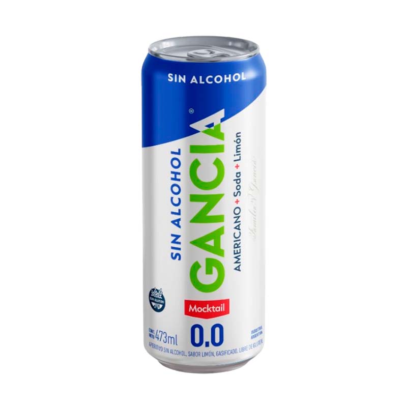 APERITIVO GANCIA 0% ALCOHOL LATA 473 CC.
