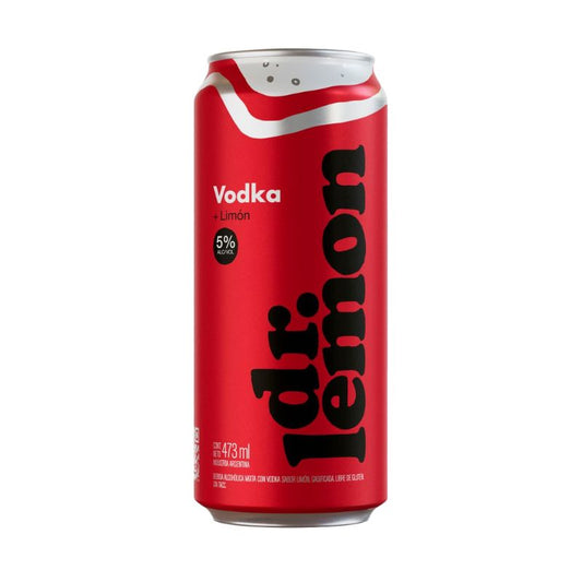 DR.LEMON VODKA LATA 473 CC.