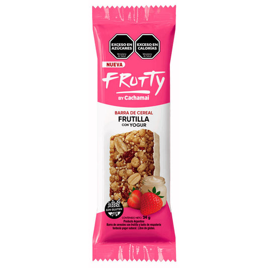 BARRA CEREAL FRUTTY FRUTILLA/YOGUR 24 Grs