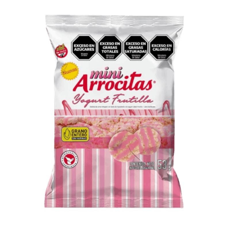 GALLETA MINI ARROCITAS YOGURT FRUTILLA 53 Grs