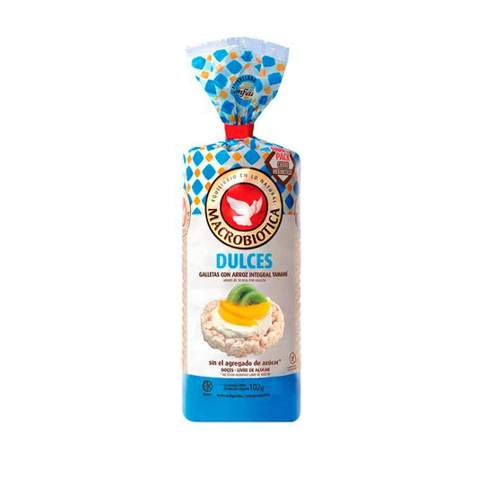 GALLETA ARROZ MACROBIOT DULCES 102 Grs