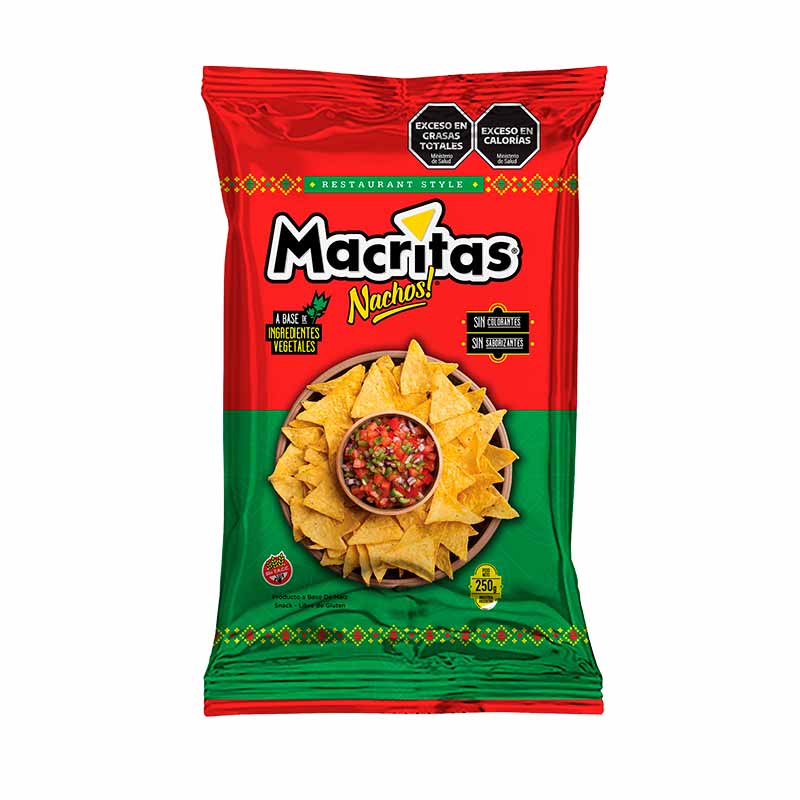 NACHOS MACRITAS REST.STYLE 250 Grs