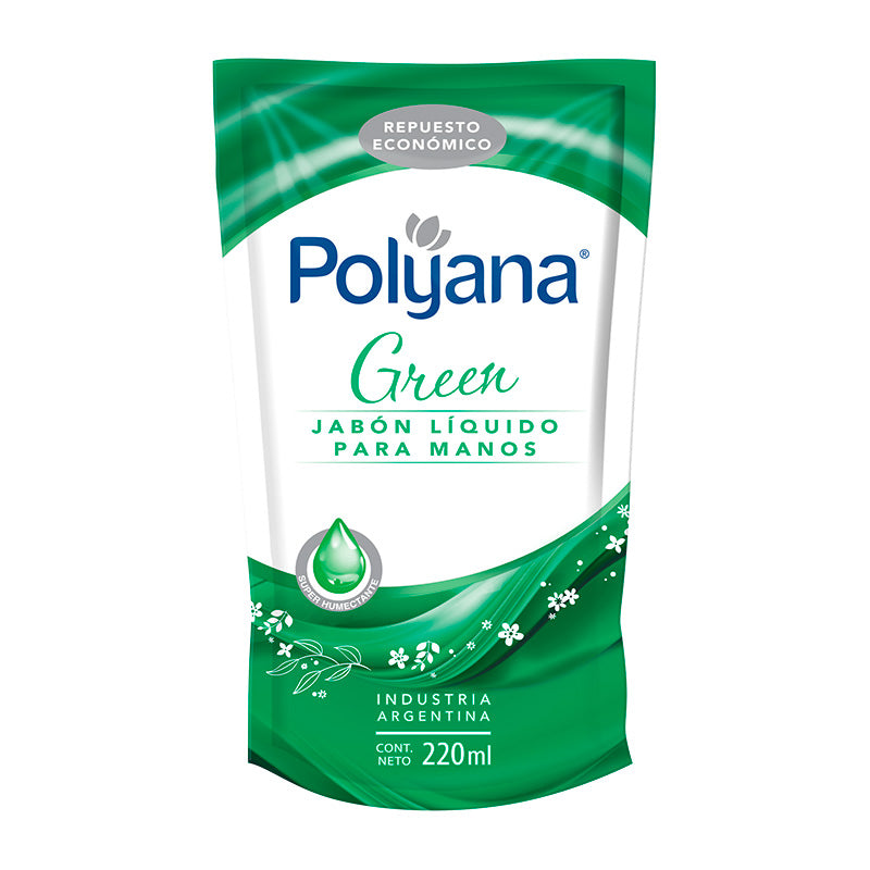 JABON LIQ. POLYANA GREEN 220 ml.