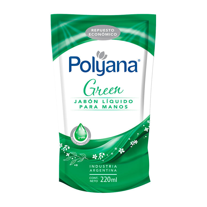 JABON LIQ. POLYANA GREEN 220 ml.