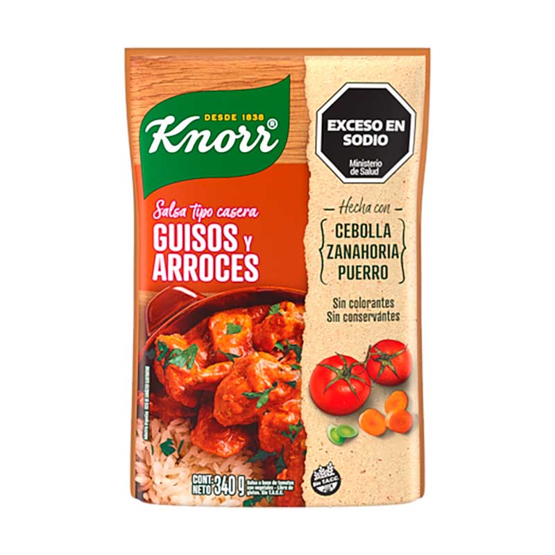 SALSA KNORR GUISO/ARROZ 340 Grs