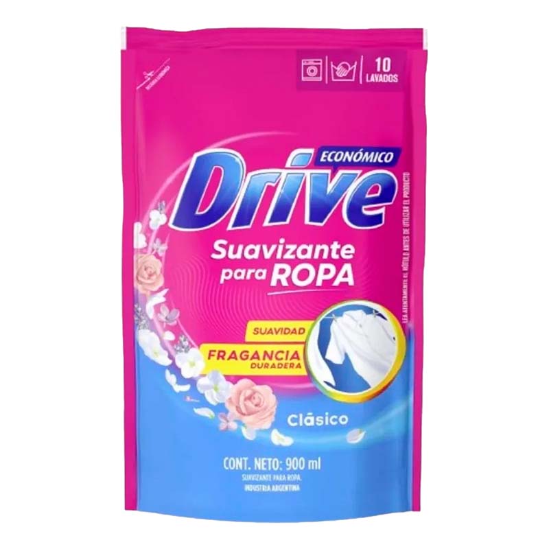 SUAVIZANTE DRIVE CLASICO 900 ml.