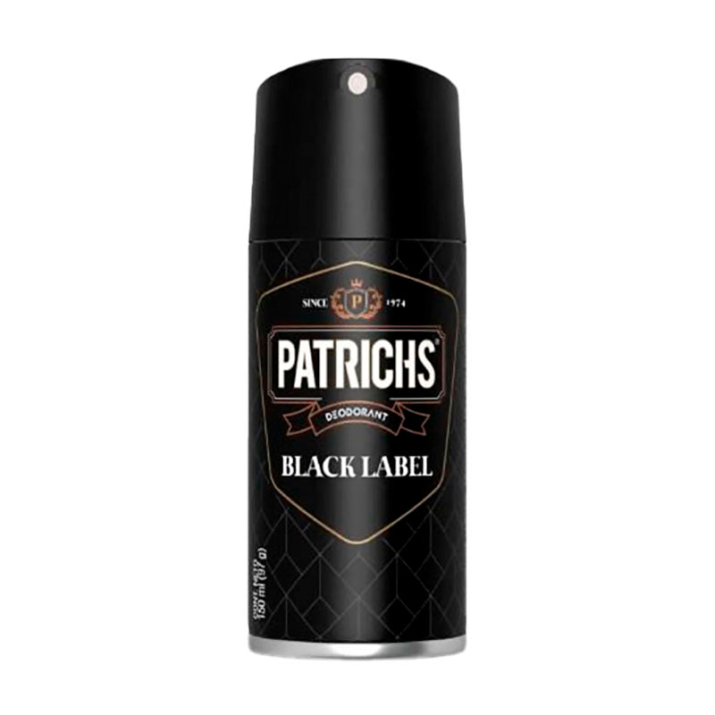 DESODORANTE PATRICHS BLACK LB 150 ml.
