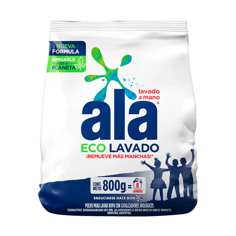 JABON POLVO ALA LAV A MANO 800 Grs