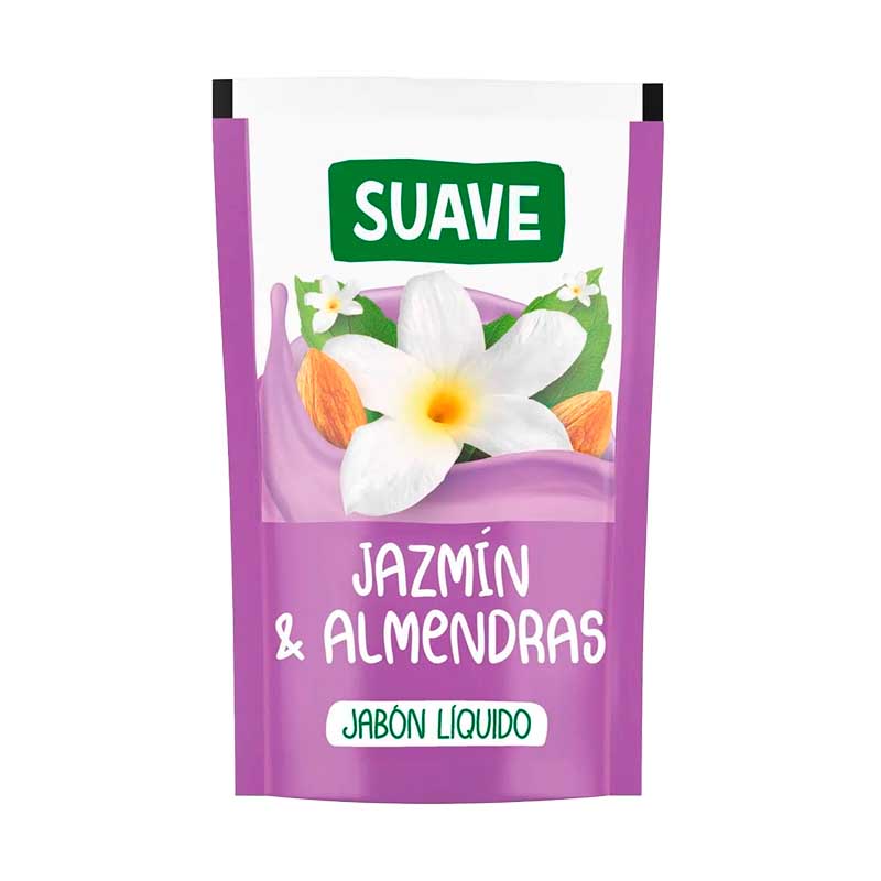 JABON LIQ. SUAVE JAZMIN Y ALM 220 ml.