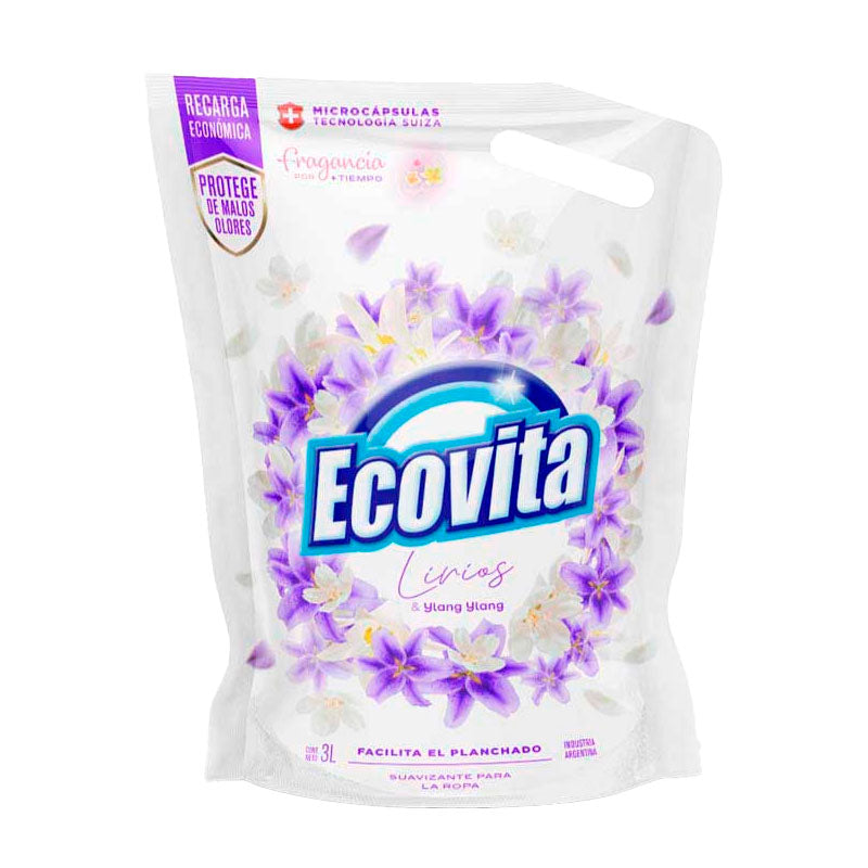 SUAVIZANTE ECOVITA LIRIOS 3 Lt.