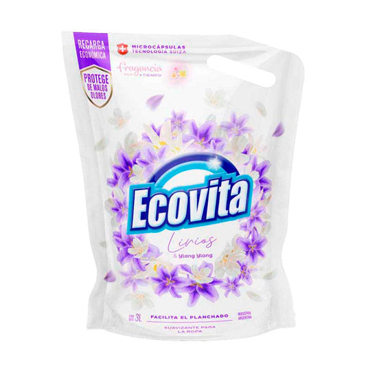 SUAVIZANTE ECOVITA LIRIOS 3 Lt.