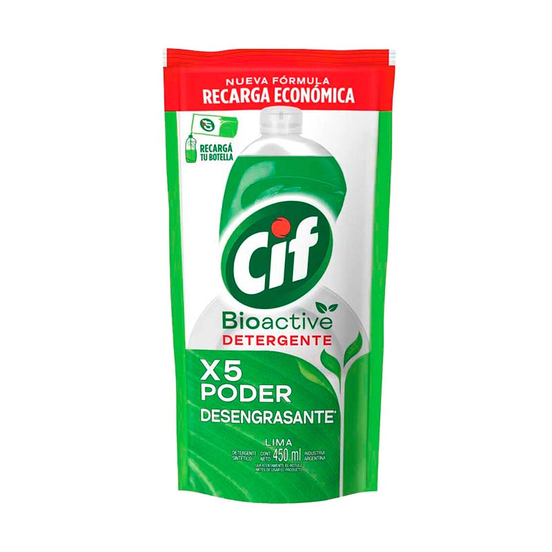 LAVAVAJILLA CIF D/P Lim.Verde 450 ml.