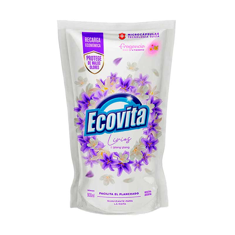 SUAVIZANTE ECOVITA LIRIOS 900 ml.