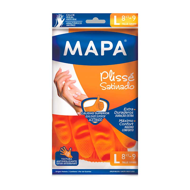 GUANTE MAPA PLISSE L Un.