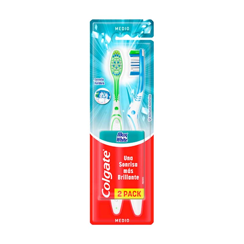 CEPILLO COLGATE MAX WHITE 2 Un.