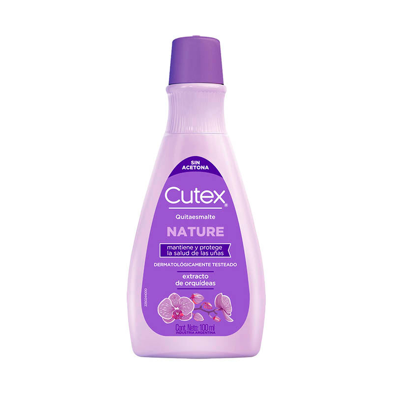 QUITAESMALTE CUTEX NATURE 100 ml.