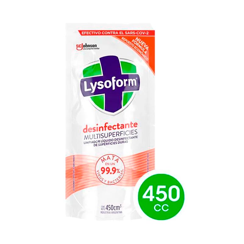 LIMPIADOR LYSOFORM MULTSUP D/P 450 CC.