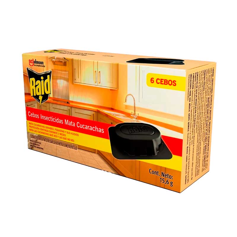 INSECT. RAID CUC.Cebos 15.6 Grs
