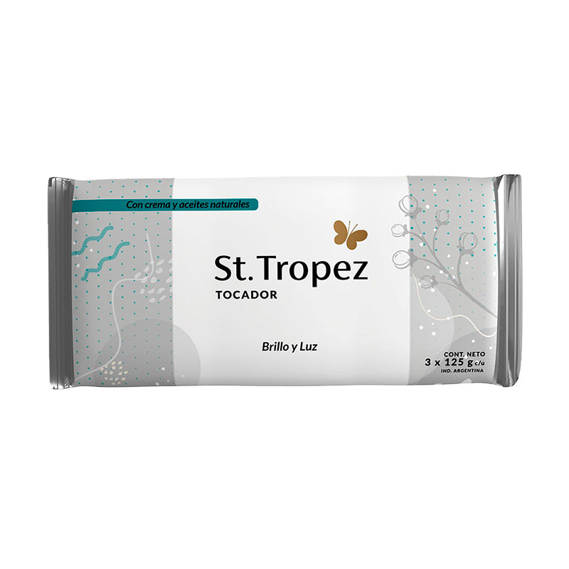JABON TOC St TROPEZ BRILLO Y LUZ 3X 125 Grs