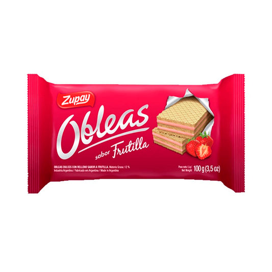 OBLEA ZUPAY FRUTILLA 100 Grs