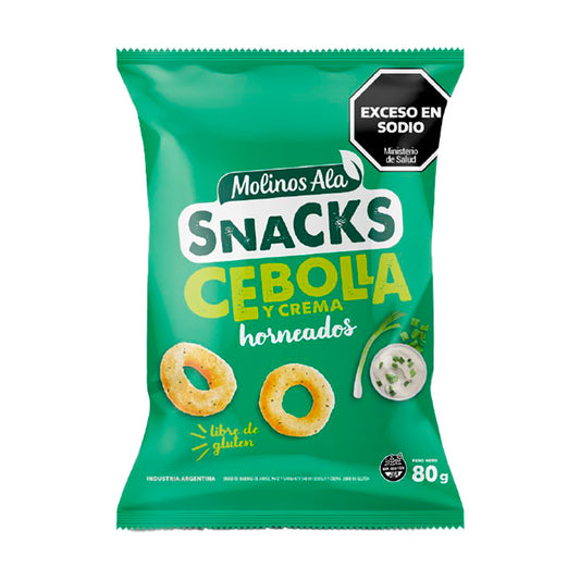 SNACK ALA CREMA Y CEBOLLA 80 Grs