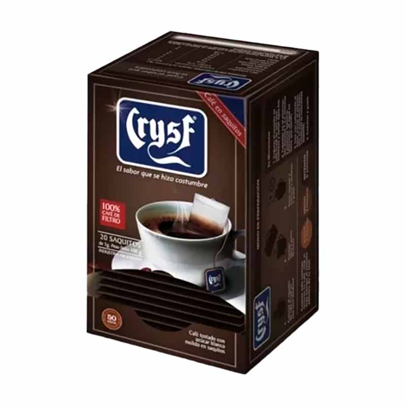 CAFE CRYSF Saquitos 20 Un.