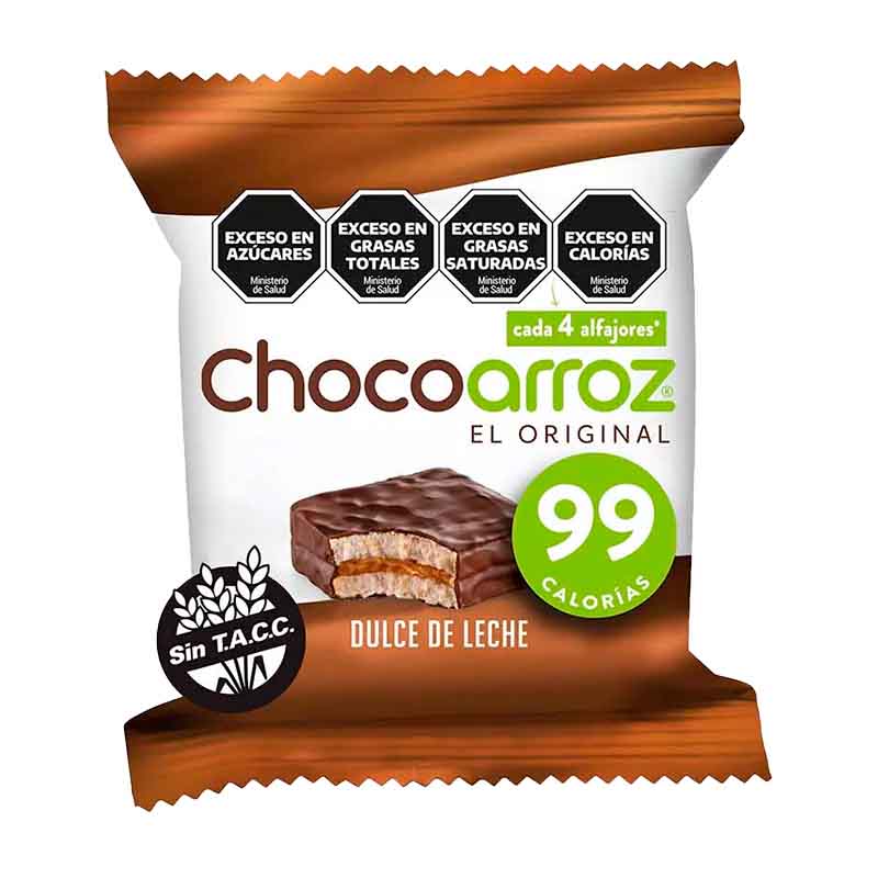 ALFAJOR CHOCOARROZ DCE.LECHE 22 Grs