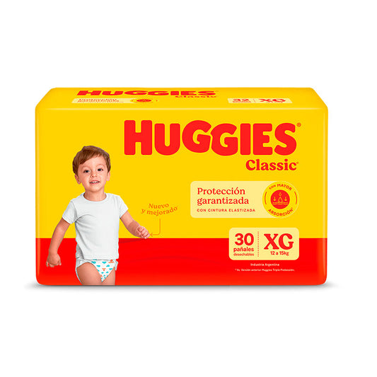 PA�AL HUGGIES CLASSIC XG 30 Un.