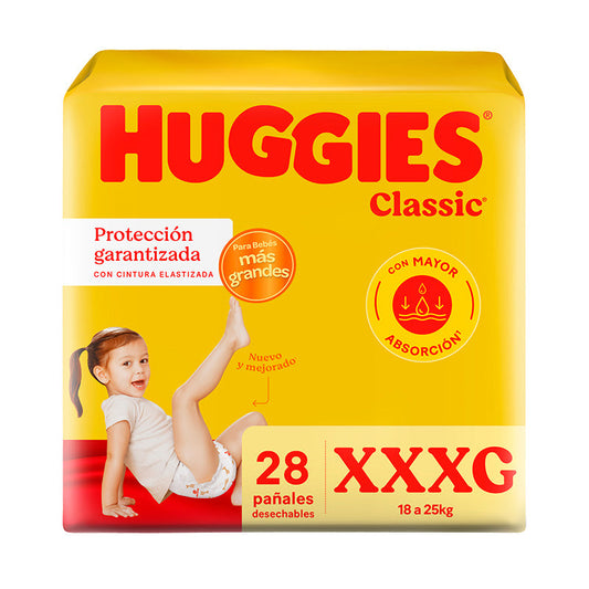 PA�AL HUGGIES CLASSIC XXXG 28 Un.