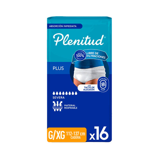 PA�AL ADULTO PLENITUD P.PLUS G/XG 16 Un.
