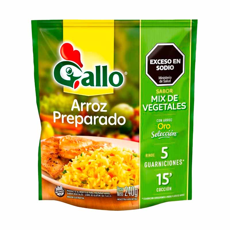 ARROZ GALLO VEGETALES 240 Grs