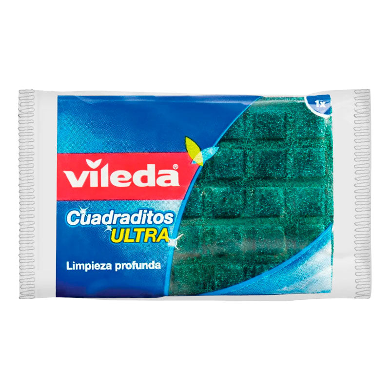 ESPONJA VILEDA CUADRADITOS 1 Un.