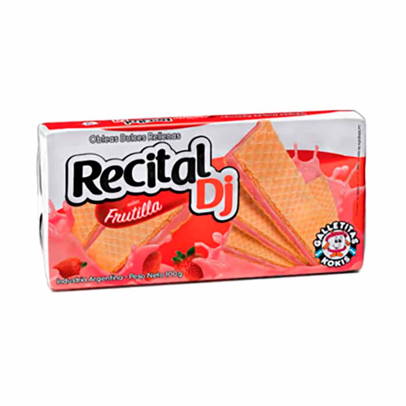 OBLEA RECITAL DJ FRUTILLA 100 Grs